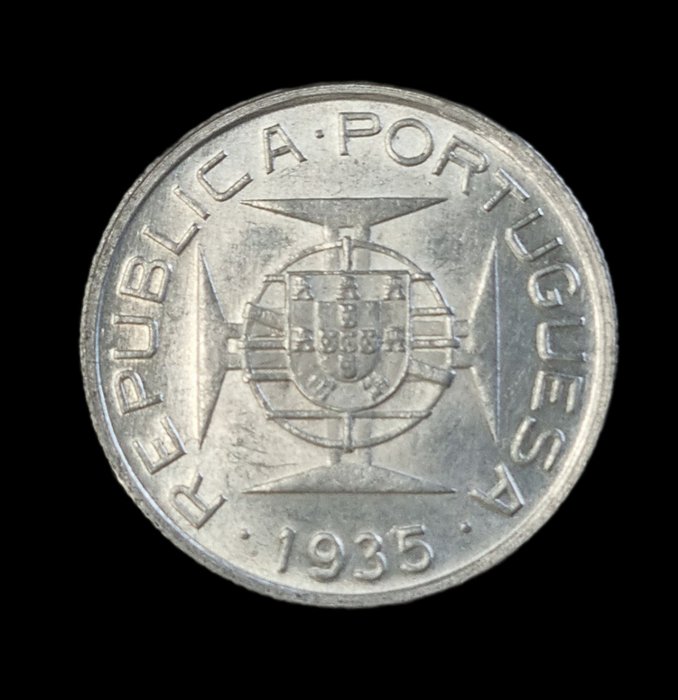 Portugalski Mozambik. República. 2 ½ Escudos 1935 - 1º Tipo - Escassa