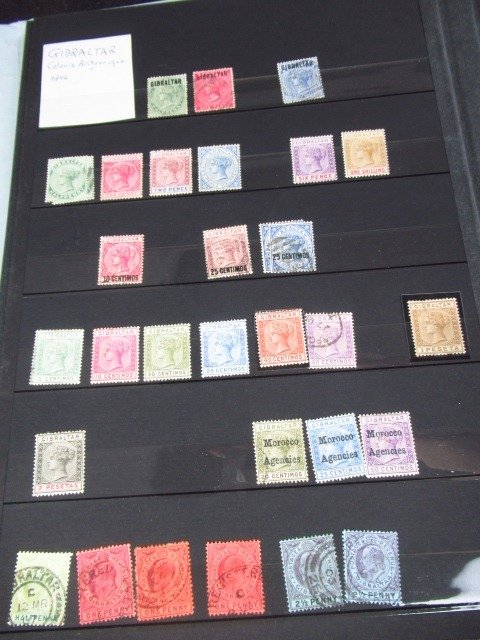 Gibilterra  - collezione di francobolli avanzata