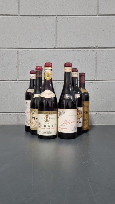 1964 Enopolio Bubbio, De Maria, Dogliani Sylla & 1969 Capra, Alessandria, Ceste - 芭芭莱斯科 - 6 Bottles (0.72L)
