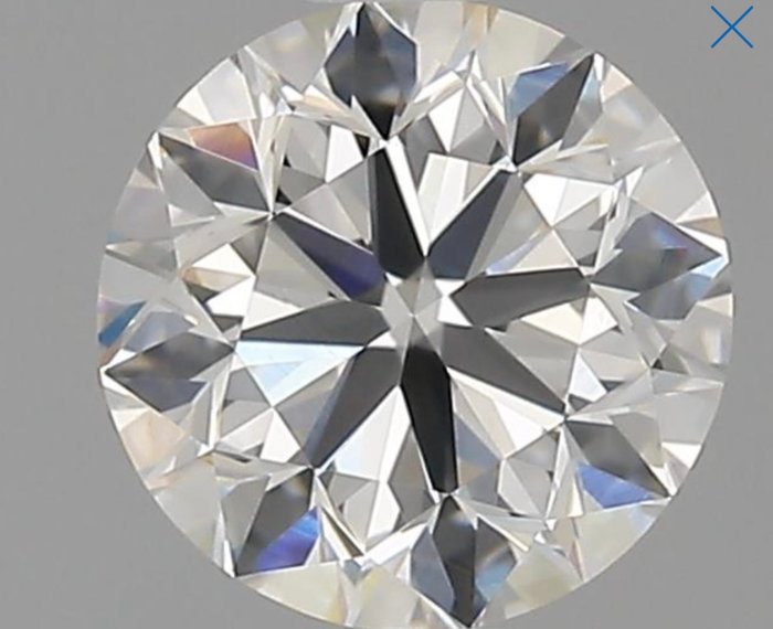 Diamant - 0.90 ct - Brillant, Rund - E - VVS1