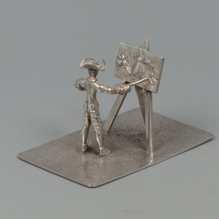 C. & A. Lesener - Schilder *NO RESERVE* - Miniatyrfigur - Sølv