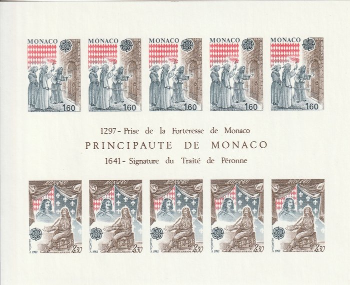 Monaco 1982 - CEPT ikke dentele - Yvert blok 22a