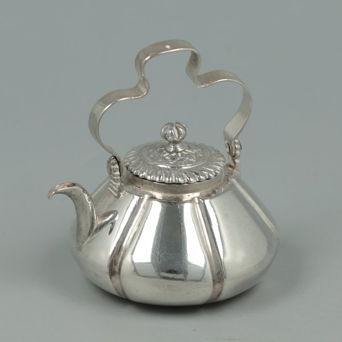 Amsterdam ca. 1720, Frederik van Strant I - Waterketel / Ketel *NO RESERVE* - Miniaturfigur - Silber