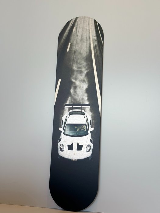 Stampa pubblicitaria Porsche 911 GT2 Autobahn su alluminio - Porsche
