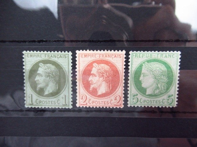 Frankreich  - Ceres und Napoleon - Yvert n°25,26A et 53