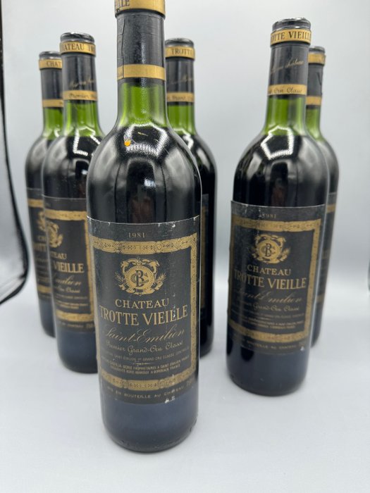 1981 Château Trotte Vieille - 圣埃米利永 1er Grand Cru Classé B - 6 Bottles (0.75L)