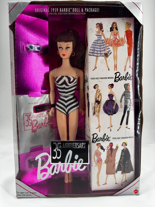 Mattel  - Barbie dukke - 35th Anniversary Brunette - 1993 - USA