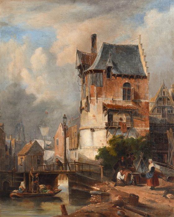 Charles Leickert (1816-1907) - Summer city view
