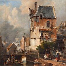 Charles Leickert (1816-1907) – Summer city view