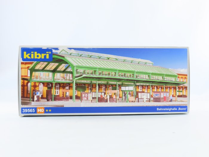 Kibri H0 - 39565 - Kits de montagem de modelismo ferroviário (1) - Kit de construção para telhado da estação de Bonn, não construído - DB