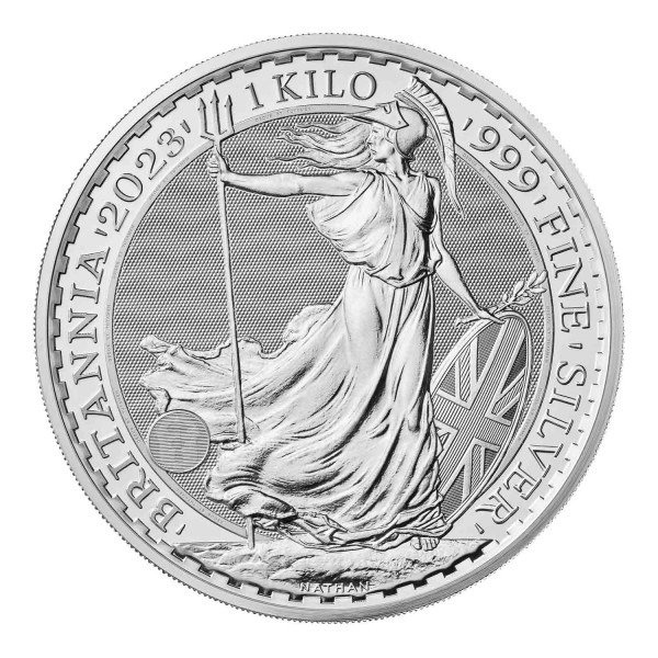 Ηνωμένο Βασίλειο. 500 pounds 2023 1 Kilo £500 GBP UK Silver Britannia Coin