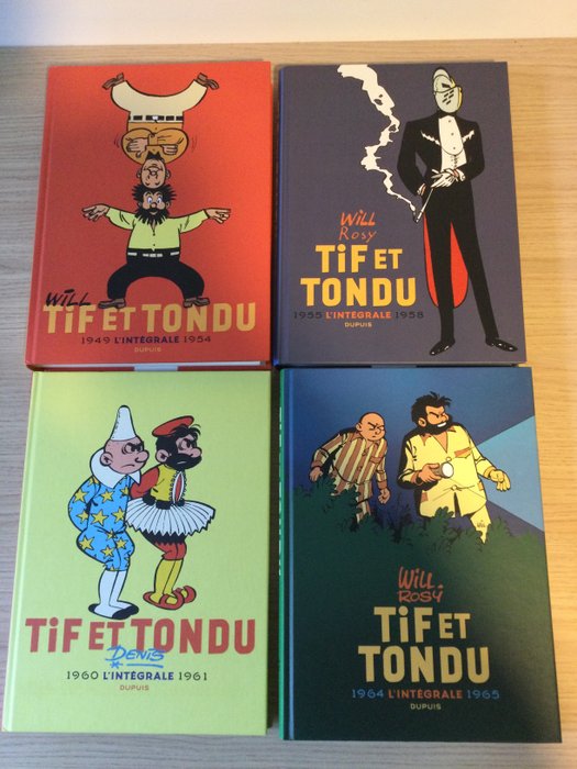 Tif et Tondu - Intégrale T1 à T4 - 4x C - 4 Album - Erstausgabe - 2017/2020