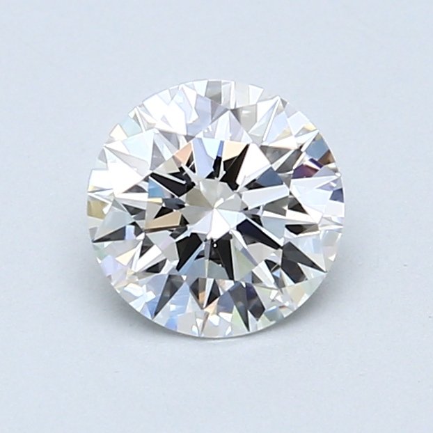 1 pcs Diamant - 0.90 ct - Rund, brillant - D (farblos) - VS1