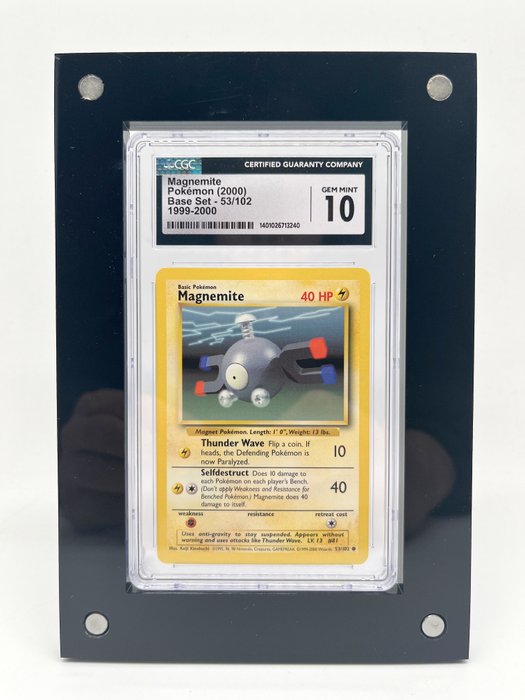 The Pokémon Company - Graded card - Magnemite - Base Set - 2000 - CGC 10