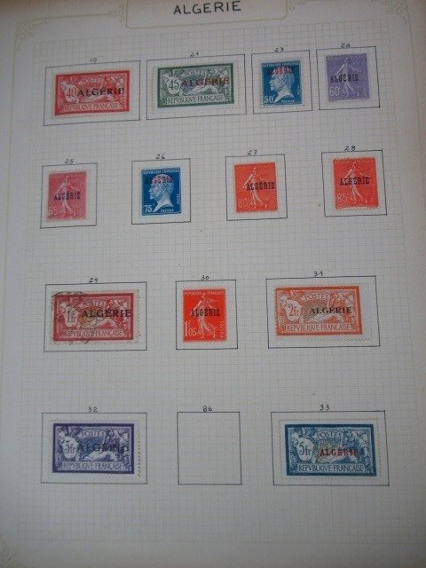 Algérie  - collection  de timbres