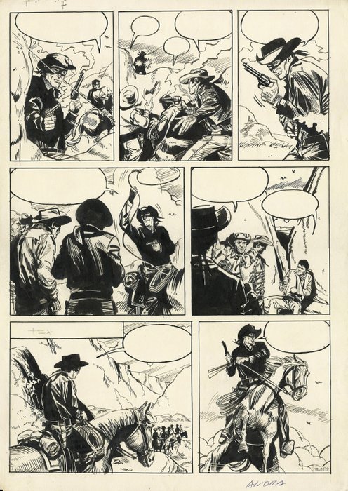 Andra - 1 Original page - Wild West - 1963