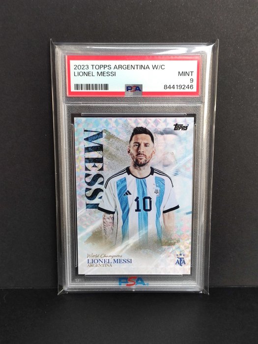 2023 - Topps - Argentina World Champions - Lionel Messi - 1 Graded card - PSA 9