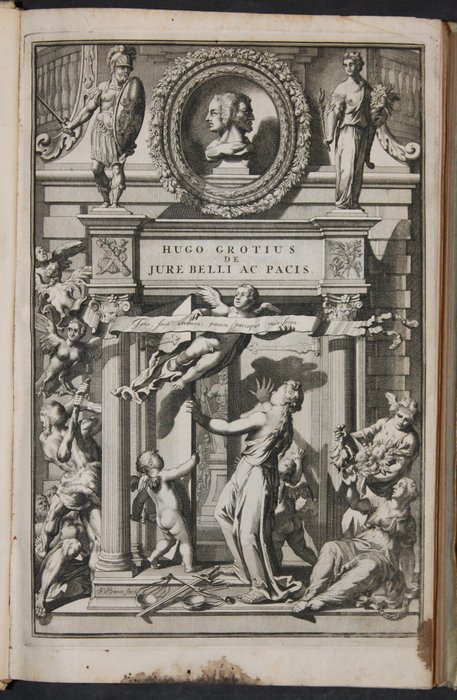 Grotius Hugo - Grozio Ugo - Grotii Hugonis - Hugonis Grotii De Jure Belli Ac Pacis Libri Tres - 1696