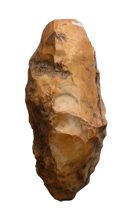 steen Paleolithic handaxe silex Handbijl - 100 mm  (Zonder Minimumprijs)