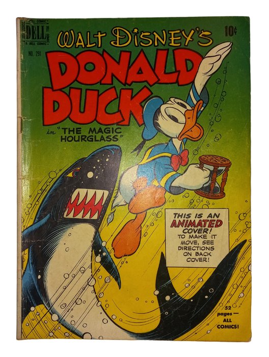 Four Color #291 - Donald Duck in "The magic Hourglass" - 1 Comic - Eerste druk - 1950