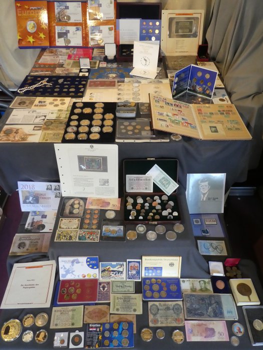 Welt. Collection of coins/banknote/medals/euro inkl. pp (500 pieces)  (Ohne Mindestpreis)