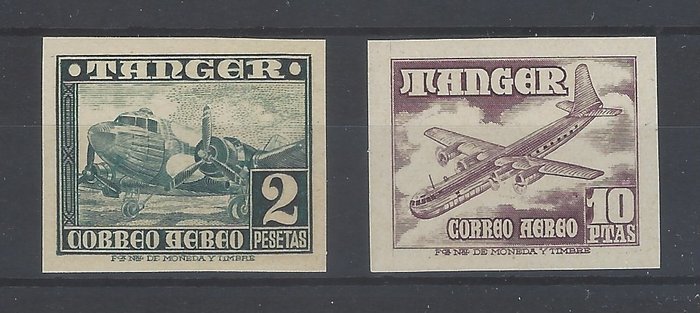 Μαρόκο-Ταγγέρη 1946 - Μαρόκο-Τανγκέρη-αδιάκριτη - Edifil nº 170/71s