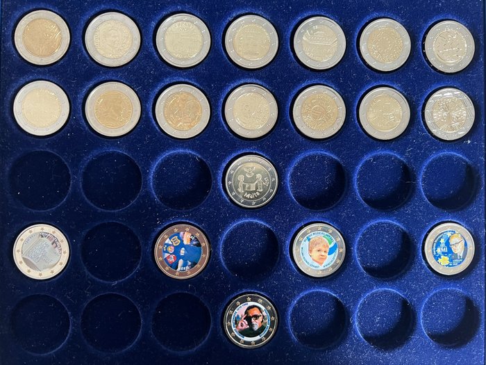 欧洲. 2 Euro Various Years (20 coins)  (没有保留价)