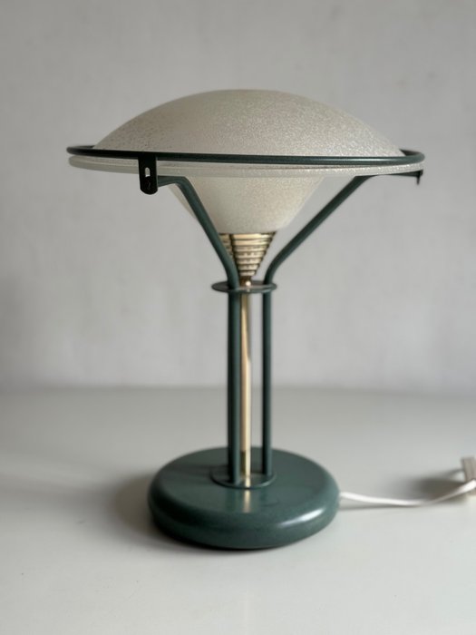 Lampe de table de chevet - Métal, Verre