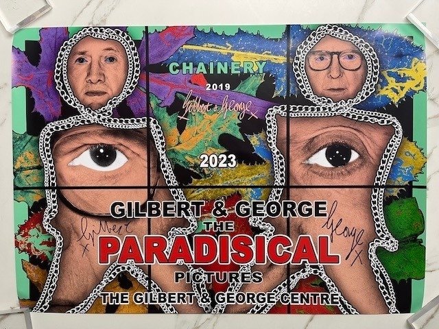 Gilbert & George - Signed Gilbert and George Affiche The Paradisical Pictures 2019 - Década de los 2000
