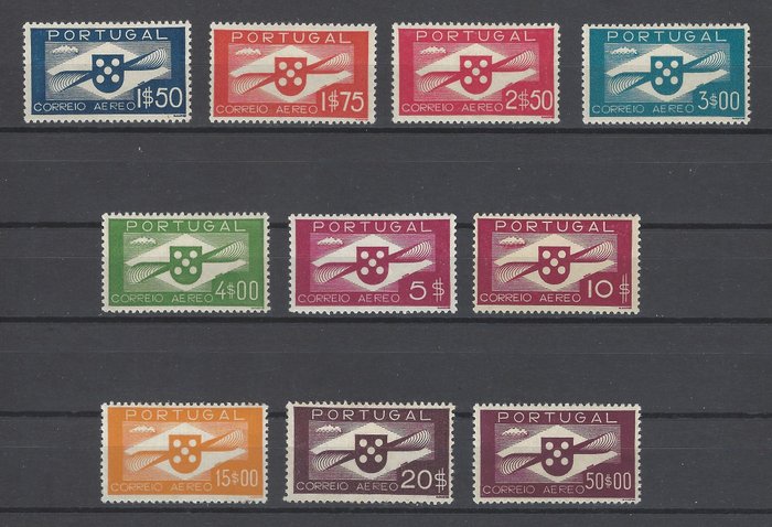 葡萄牙 1936/1941 - 螺旋槳航空郵件 - Mundifil nº 1/8