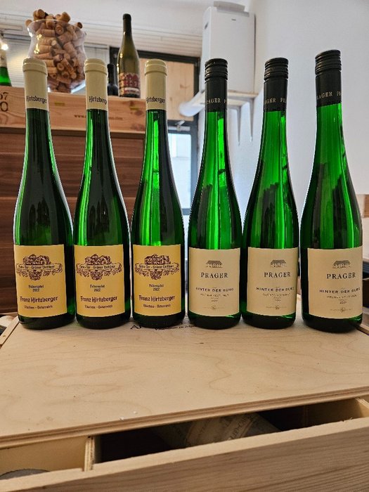 2022 Grüner Veltliner Federspiel: 3x Hirtzberger "Rotes Tor" & 3x Prager "Hinter der Burg" - Wachau - 6 Bottles (0.75L)