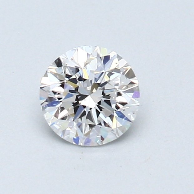 1 pcs Diamant - 0.50 ct - Rund, strålende - D (farveløs) - VS2