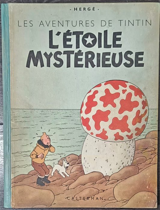 Tintin T10 - L'étoile mystérieuse (B1) - C - 1 Album - Wznowione Wydanie - 1946