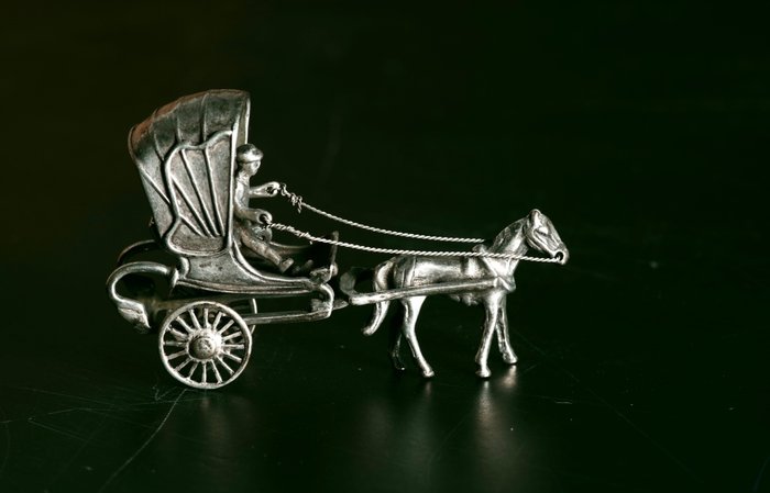 C.A Stout - Miniaturfigur - Rijtuig sjeesje - Silber
