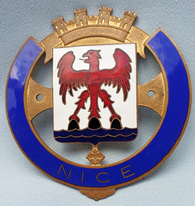 Insignă - Geëmailleerde Grille Badge - Nice - Franța - al 20-lea - mijloc (Al Doilea Război Mondial)