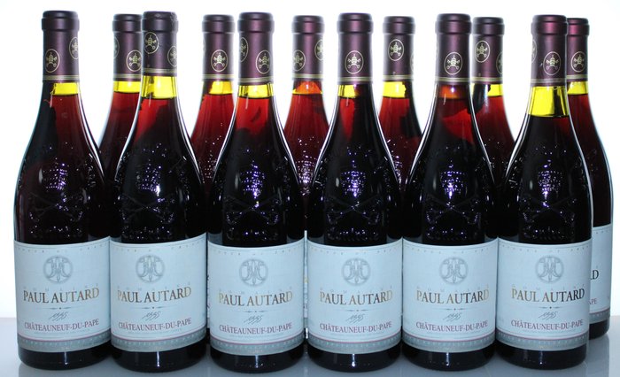 1995 Châteauneuf du Pape - Domaine Paul Autard - Rhône - 12 Flessen (0.75 liter)