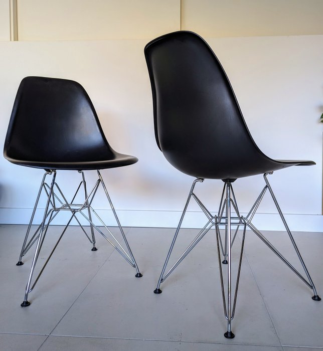 Vitra - Charles & Ray Eames - Chaise (2) - DSR - Acier, Plastique