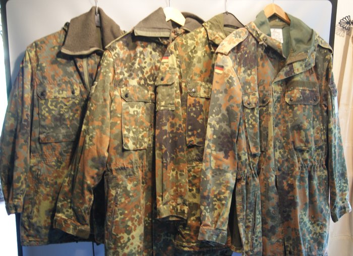 Germany - 4 parkas dotted camo Germany. - Military equipment