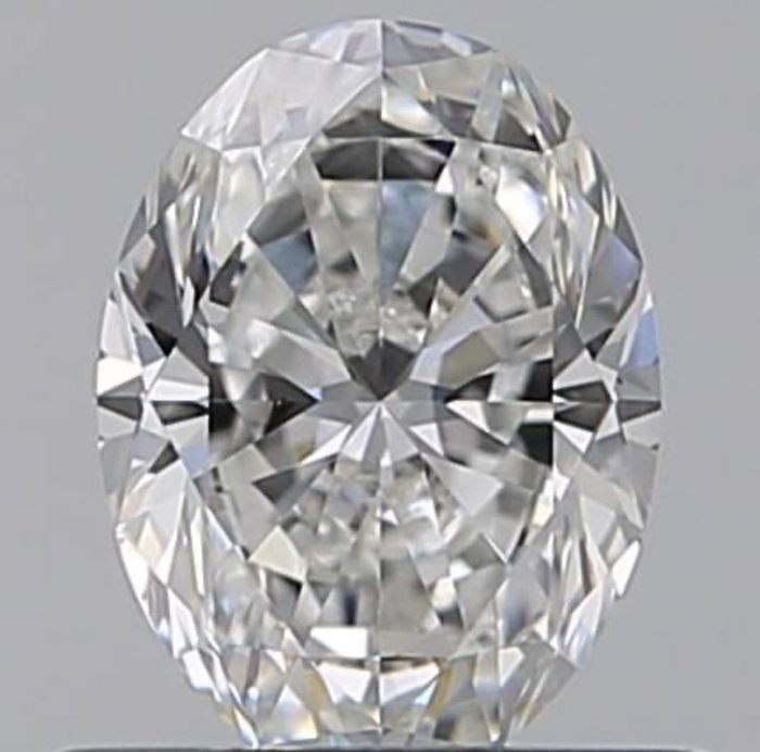 1 pcs Diamant - 0.70 ct - Oval - F - VS1
