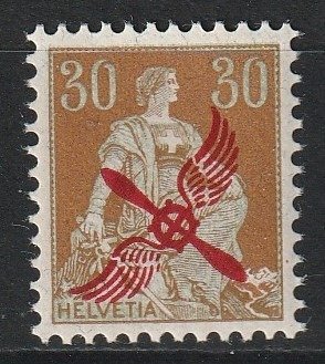 Elveția 1920 - Imprimare cu elice. - SBK nr F1