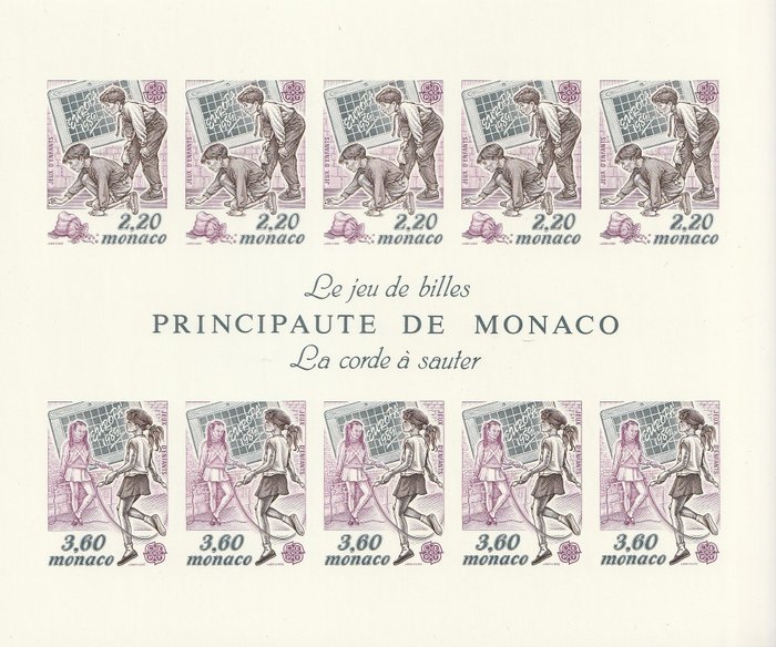 Monaco 1989 - CEPT nem dentele - Yvert blok 46a