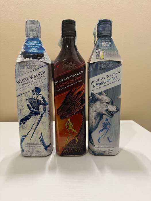 Johnnie Walker - White Walker, Song of Ice & Song of Fire  - 700ml - 3 bouteilles