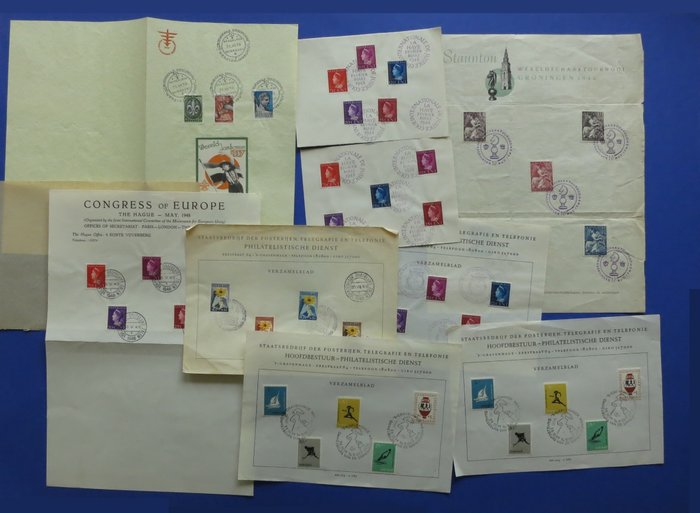 荷兰 1937/1956 - 大量收藏杂志、纪念品杂志，包括 1937 年 Jamboree、1946 年 Staunton Chess 和