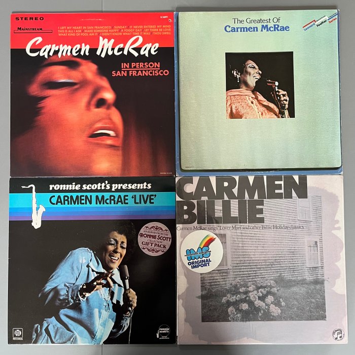 Carmen McRae - Two first pressings - Flere titler - LP-album (flere elementer) - 1st Pressing - 1977