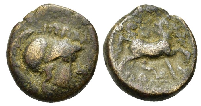 Re della Tracia. Thessaly, Thessalian League. Dichalkon 120-50 BC  (Senza Prezzo di Riserva)