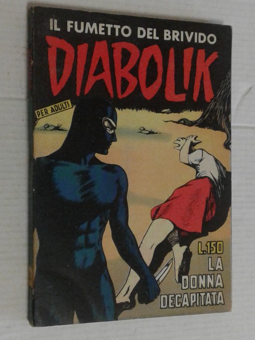 Diabolik I° s. n. 14 - Ingoglia "la donna decapitata "  ben compatto - 1 Comic - 1964