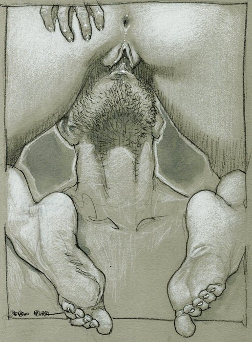 Sergio Bleda - Mealtime - Original Drawing - 28 x 21 cm