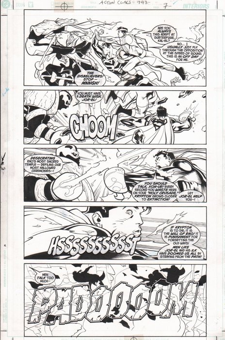 Action Comics 793 - Pasqual Ferry - 1 Originalseite - 2004