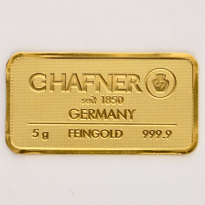 5 gram - Gull .999 - C.Hafner