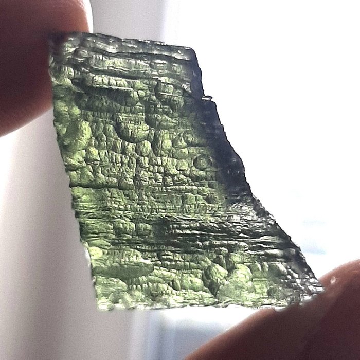 Tectite moldave. Verre d'impact météorite - 3.5 g